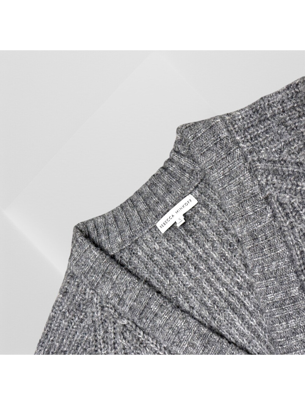 Rebecca Minkoff Zoya Cardigan Zoya Cardigan in Gray S Small - Picture 10 of 10